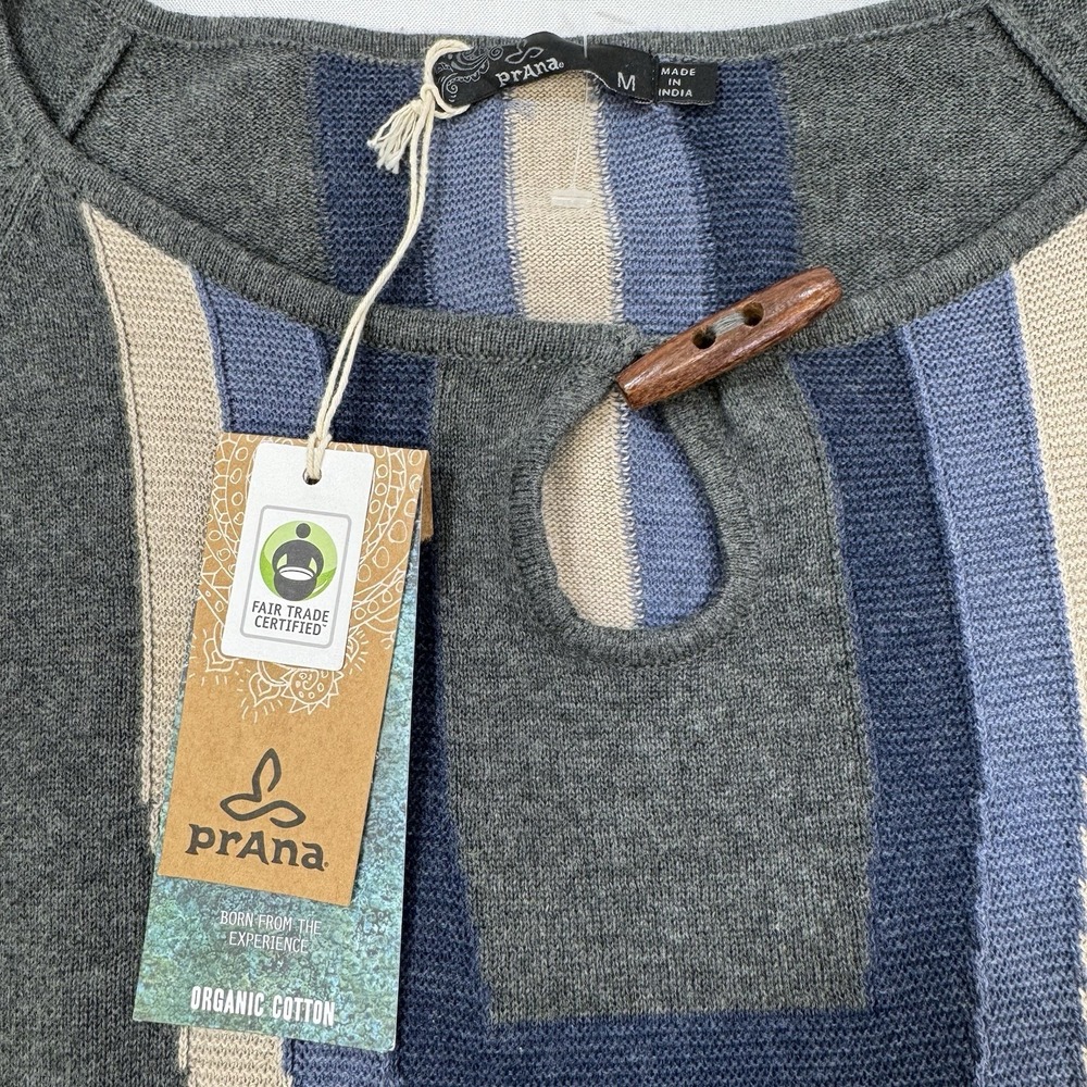 Prana Dress Medium Yarrah Sweater Dress 100% Organic Cotton Cottagecore Boho NEW - Picture 10 of 16